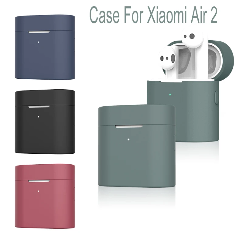 

Silicone Case For Xiaomi Mi Air 2 Wireless Bluetooth Headset Protective Full Cover Case For Xiaomi Mi Air 2 Headset Cover 2019