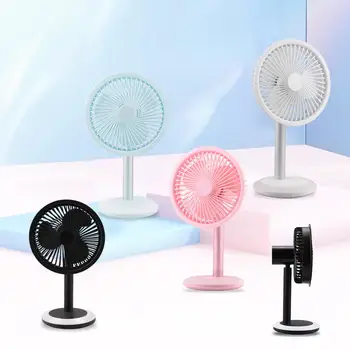 

LED Rechargeable USB Fan Desktop Desk Electric Mini Fan For Office Gadgets Portable Summer Cooler Cooling Fan Clip Small Fan
