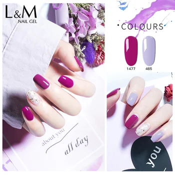 

ibdgel 1pc Purple Color Series Gel Nail Polish Soak Off uv delicate lamp Nail Gel polish long-lasting Nails Glue Art