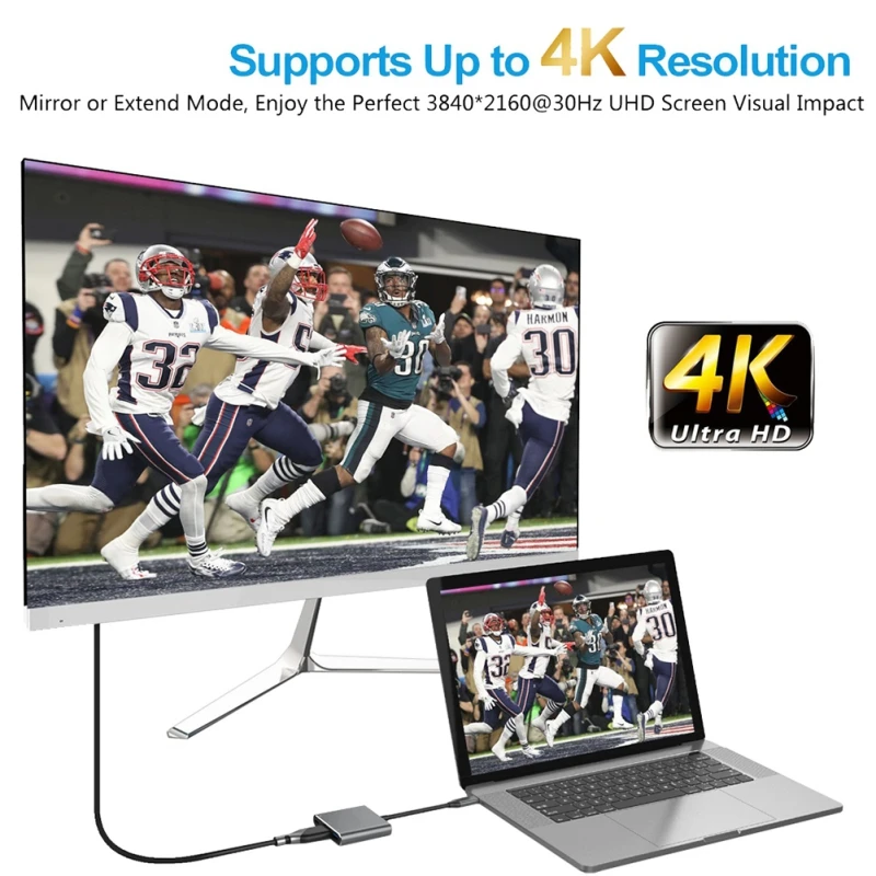 Позолоченный 4K конвертер Кабель type-c к HDMI кабели металлический матовый концентратор адаптер кабель HDMI для монитора проектор