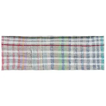 

Handmade Multicolor Vintage English Striped Rug Runner Rug 077x232 Cm-2'6''X7'7''