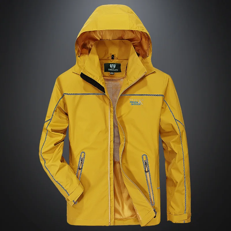 Men's Single Layer Outdoor Cold Warm Warm Windproof Waterproof Loose Large Size