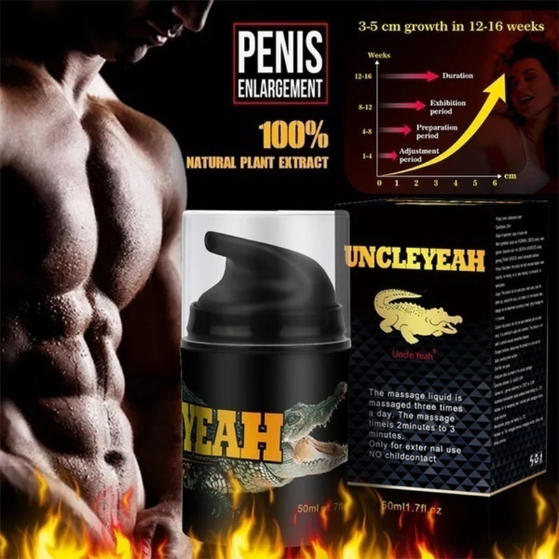 Penis Enlargement Cream Male Penile Lubricant Massage Oil Erection Enhance Growth Big Dick Increase Thicken Delay