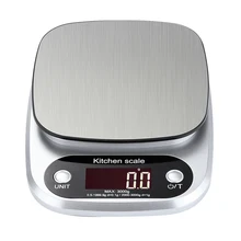Balance de Cuisine électronique numérique, outil de pesage en acier inoxydable 10kg/1g