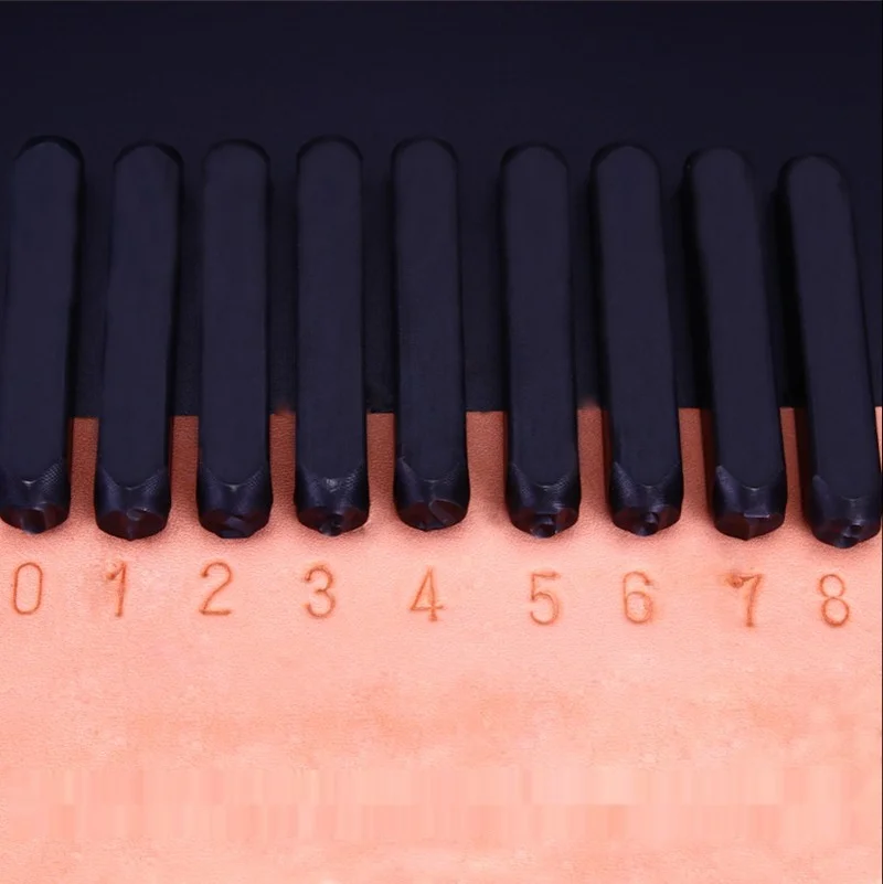 Number Letter Stamp Set Alphabet Number Stamp Set Custom Logo Stamp Leather Letter Punch Leather Craft Stamps 2mm-10mm