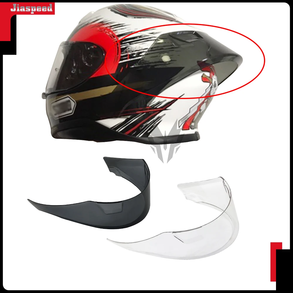 Barato Z7-Accesorios de decoración para casco de motocicleta, alerón trasero para SHOEI Z7 Z-7, nuevo Z8 NRwoeXZbAk0