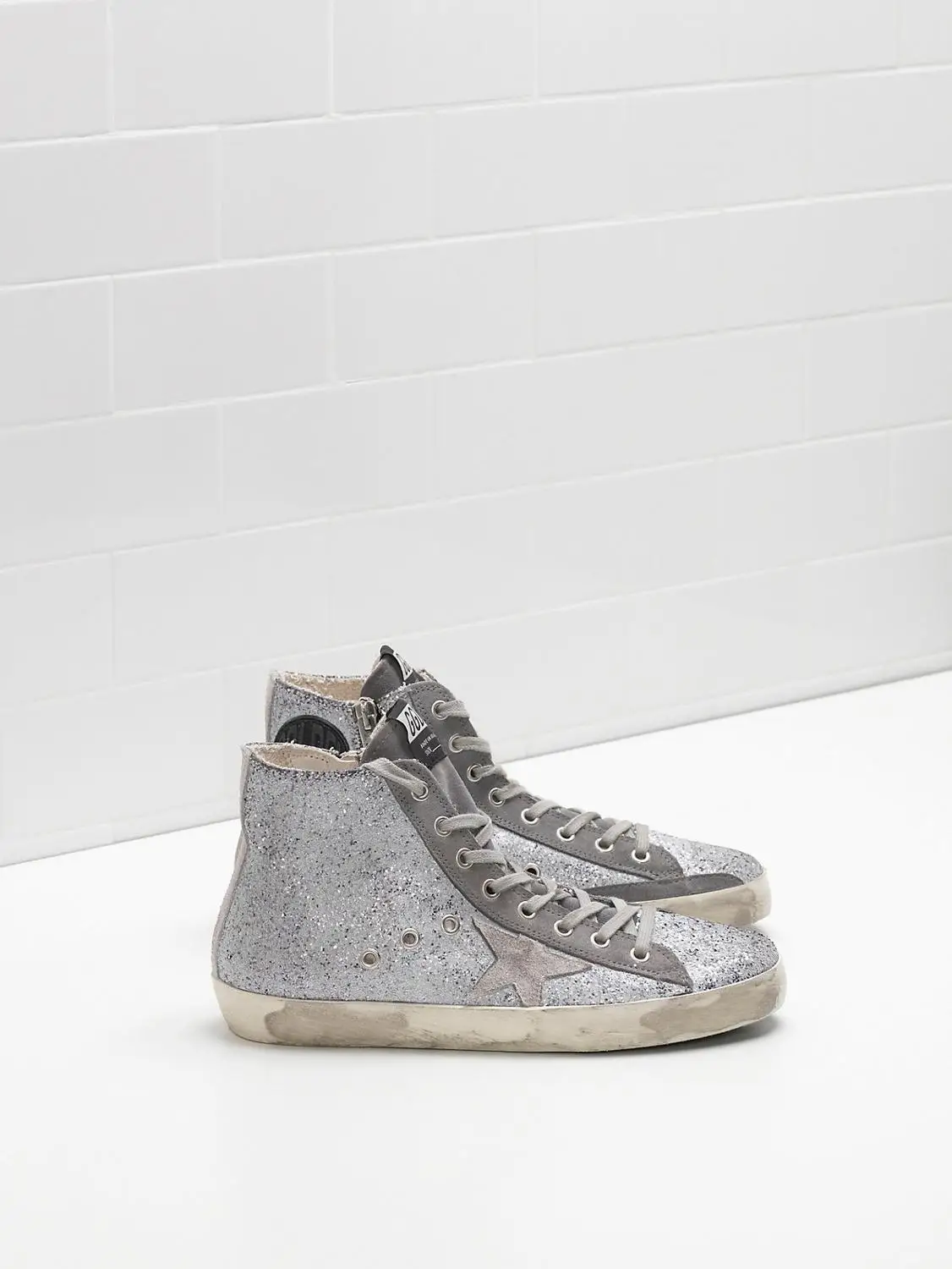 

GGDB FRANCY Sneakers A45 Upper In Glitter-Coated Calf Leather With A Slightly Matte Effect Suede Men and Women's Casual Shoes
