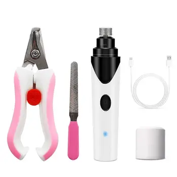 

Electric Pet Nail Clipper Grinder Set Cat Dog Nail File Gentle Paws Grooming Trimmer Polisher Household Pet Cleaning Supply C42
