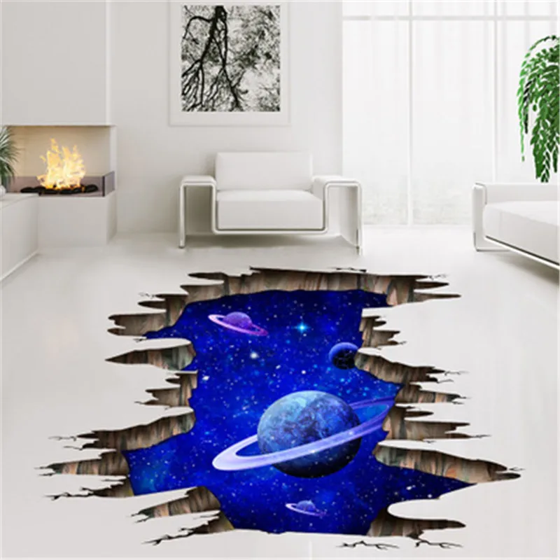 3D наклейки на стену Вселенная Галактика домашний декор наклейка с космической