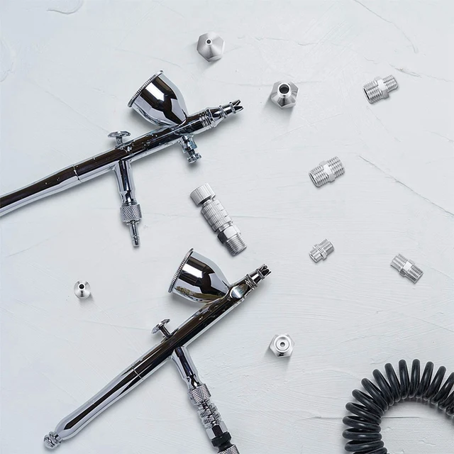 Airbrush Adapterkészlet, Gyorskioldó Adapter Készlet, Nejlon Fonott Légtömlő, Légkompresszor És Légkefe Tömlőhöz - Image 5
