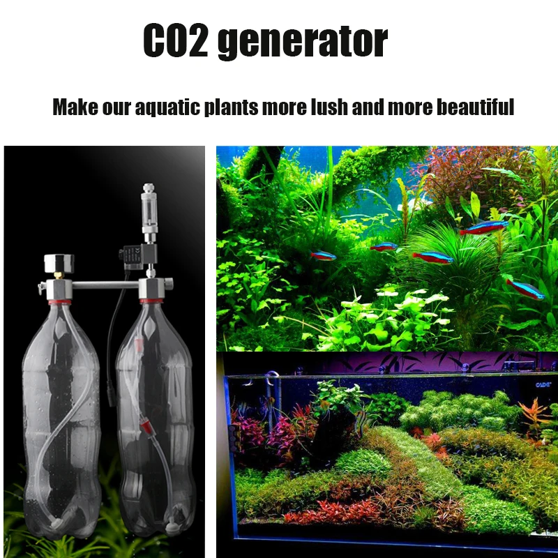 ZRDR аквариум DIY CO2 генератор системы комплект счетчик пузырей диффузор с