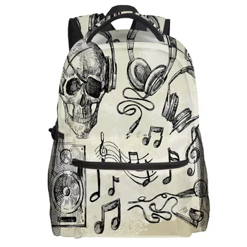 

Music Gimmick Backpack College Students Wear Resistance Laptop Backpack Book Bag Casual Sports Bags School Bag
