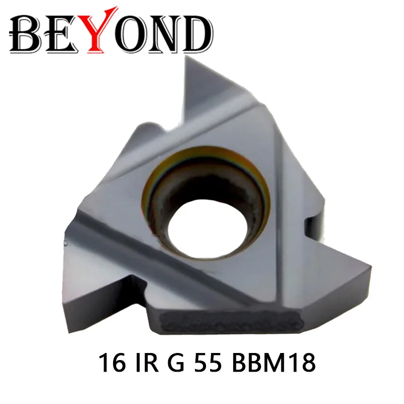 BEYOND 16IR G55 16IR G60 BBM18 твердосплавные вставки с ЧПУ 16 IR для токарного станка держатель инструмента для нарезания резьбы лезвие с ЧПУ SNR SNR0016 SEL сталь