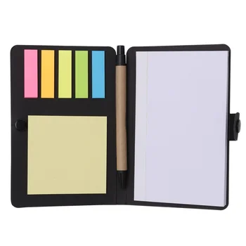 

1 Set Sticky Notebook Button Type Self-Stick Kraftpaper Sticky Notes Notepads Sticky Book for Office Worker Teacher Student
