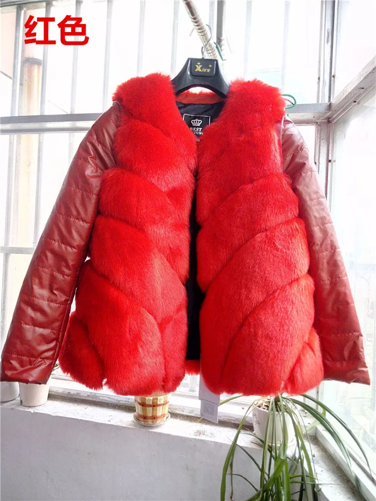 Women New Winter Fashion Slim Solid Color Casual Thick Warm Coats Ladies High Quality Faux Fur Overcoat Female Plus Size Tops