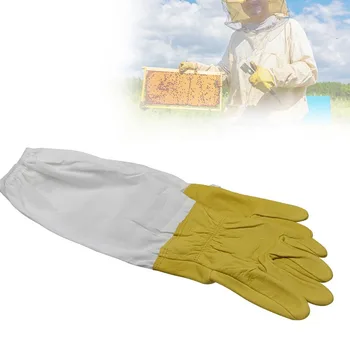 

Beekeeping Gloves Protective Sleeves Ventilated sheepskin and cloth Anti Bee for Beekeeper Prevent beekeeping tools