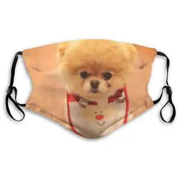 

Cute Pet Dog Washable Reusable Mask, Anti Dust Half Face Mouth Mask For Kids Teens Men Women With Adjustable Ear Loops