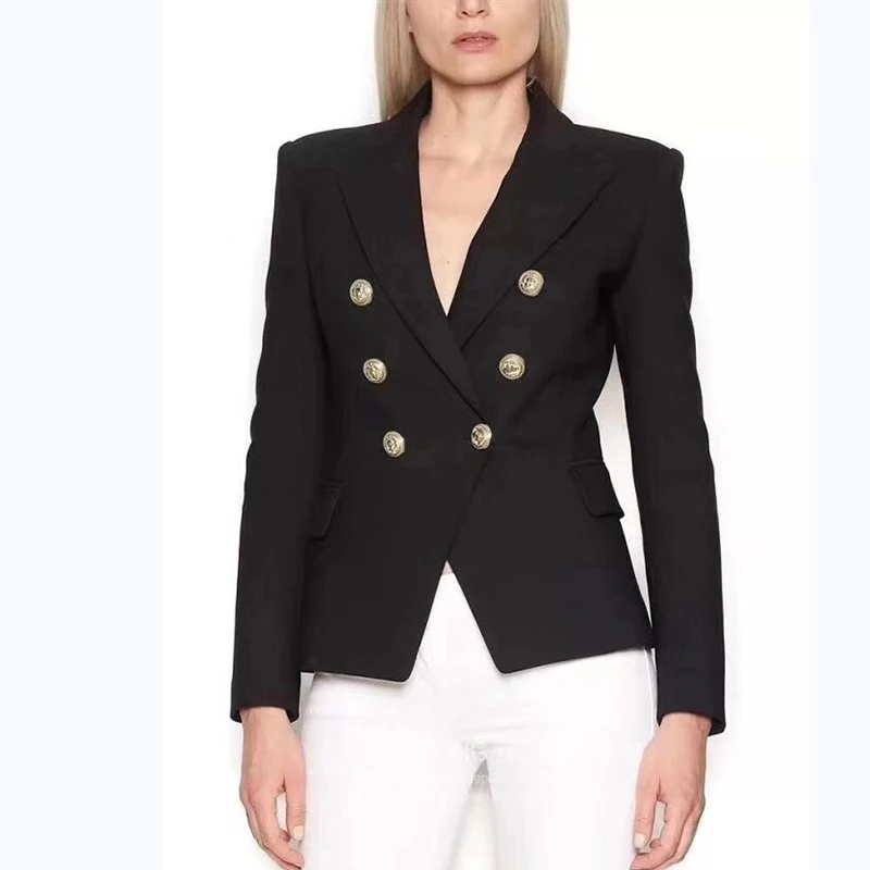 

Women Formal Blazers Spring Autumn Elegant Slim Long Sleeve Blazers Jacket Coat Business Solid Single Button Outwear
