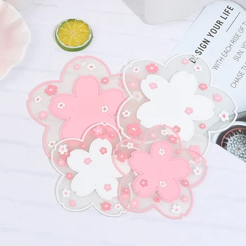 

2Pcs Japan Style Cherry Blossom Heat Insulation Table Mat Anti-skid Cup Coaster