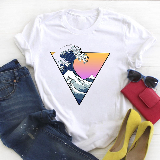 Flower Floral Book Cute Print Short Sleeve Ladies Summer T Tee Female Top Shirt Clothes Tshirt Womens Graphic T-shirt