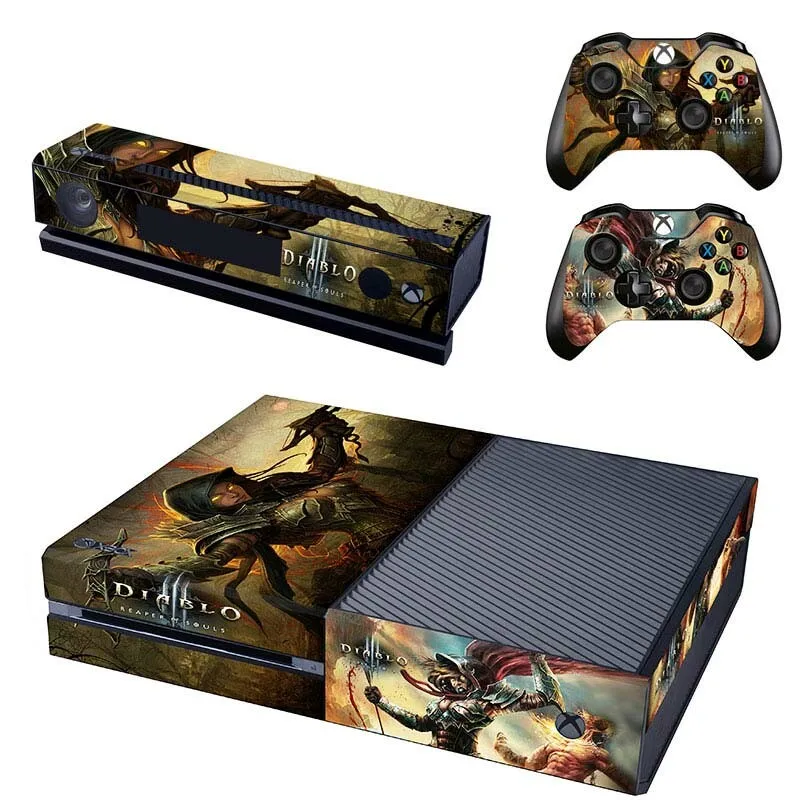 Наклейка s Diablo для xbox one, виниловые наклейки для кожи, наклейки Pegatinas Adesivo для xbox one, консоль Kinect, два контроллера