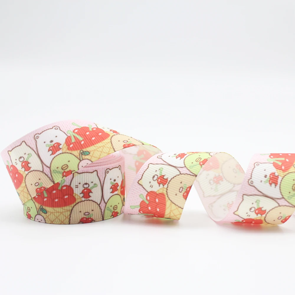 

Cartoon Printed Grosgrain Ribbon 1-1/2'' Design Customized ​Logo for Hair Bows DIY Handmade Materials 10/25/50 Yards