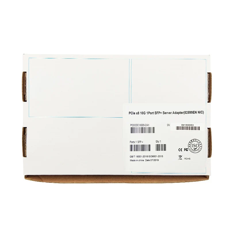 X520-DA1 10G SFP+ PCIe 2,0X8 Однопортовый Чипсет Intel 82599EN