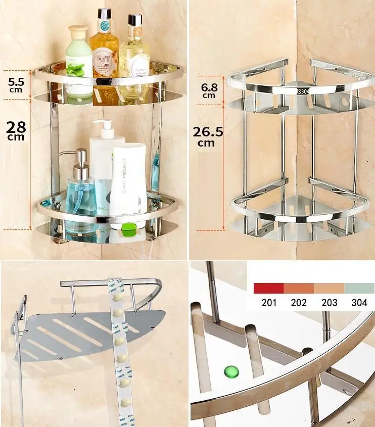 Ducha Meuble Salle De Bain аксессуар Bagno Badkamer Banyo Estante полки Banheiro душ Ванная комната настенная полка