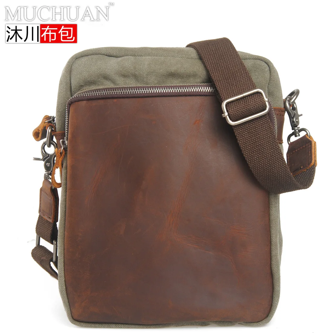 

Muchuan Canvas Men's Bag Casual Shoulder Bag Retro Men Single-shoulder Bag Verticle Bag