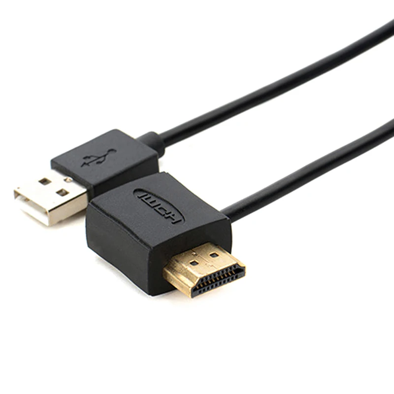 Portable 50CM USB 2.0 HDMI Male To Female Adapter Extender Power Supply Connector Cable For 1080P HDTV Male Cable Adapter - ANKUX Tech Co., Ltd