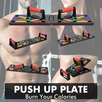 

Multifunctional Push-up Board Portable Bracket Board12-in-1 Push-up Stand Fitness Family Practice Exercise Tool