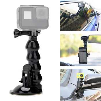 

Jaws Flex Gooseneck Mount Flexible Car Suction Cup Mount for GoPro Hero 9 8 7 6 5 Yi 4K Sjcam Sj4000 Eken H9r Action Camera
