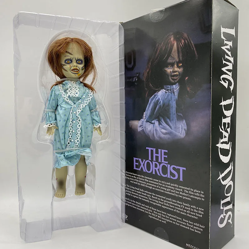 Mezco Living Dead Dolls The Exorcist Terror Film Action Figure Toys Scary  Doll Horror Gift Halloween 28cm 11inch