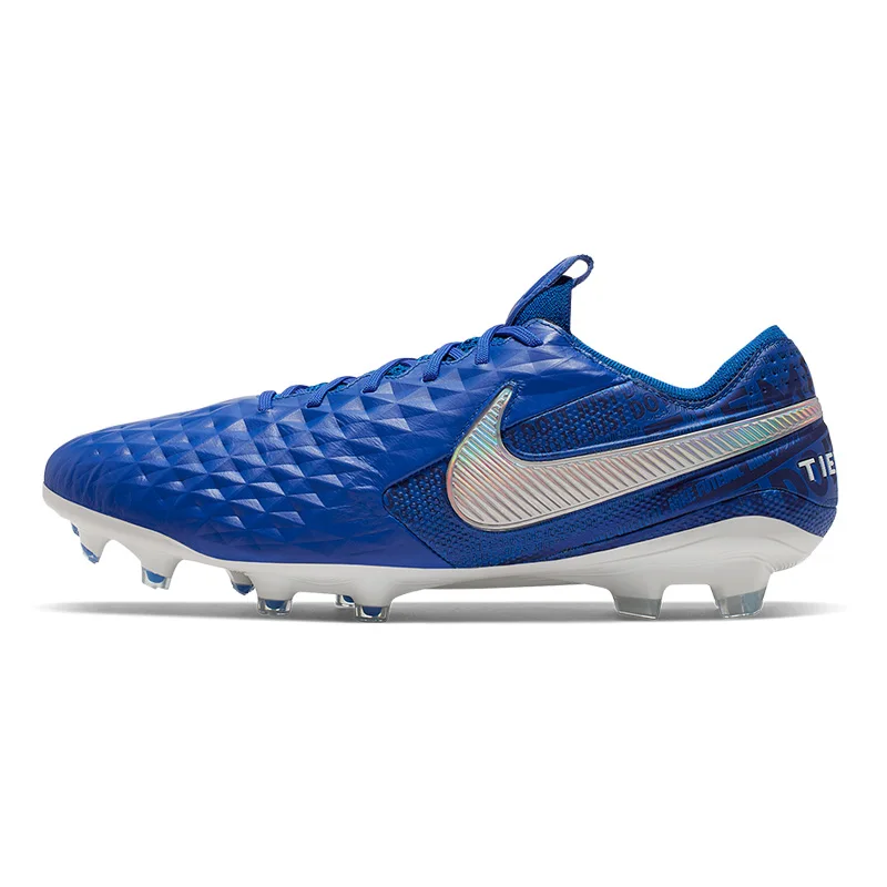 AT5293-414 Оригинальные футбольные кроссовки NIKE LEGEND 8 ELITE FG с низким верхом, нескользящие спортивные уличные кроссовки с шипами из натуральной травы, новинка, AT5293 - Цвет: AT5293-414