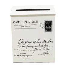 

ztgs 2021new Vintage Villa Town Galvanized Iron Post Mailbox Letterbox Postbox Newspaper Magazines Holder Box Catcher Guard