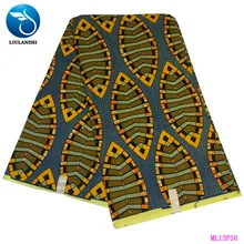 LIULANZHI африканская восковая ткань s Лидер продаж воск Анкара хлопковая ткань настоящий воск ткань для женщин 6 ярдов ML13P55-ML13P65