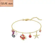 Высокое качество SWA, Морская звезда, морской Краб и Хрустальный Браслет