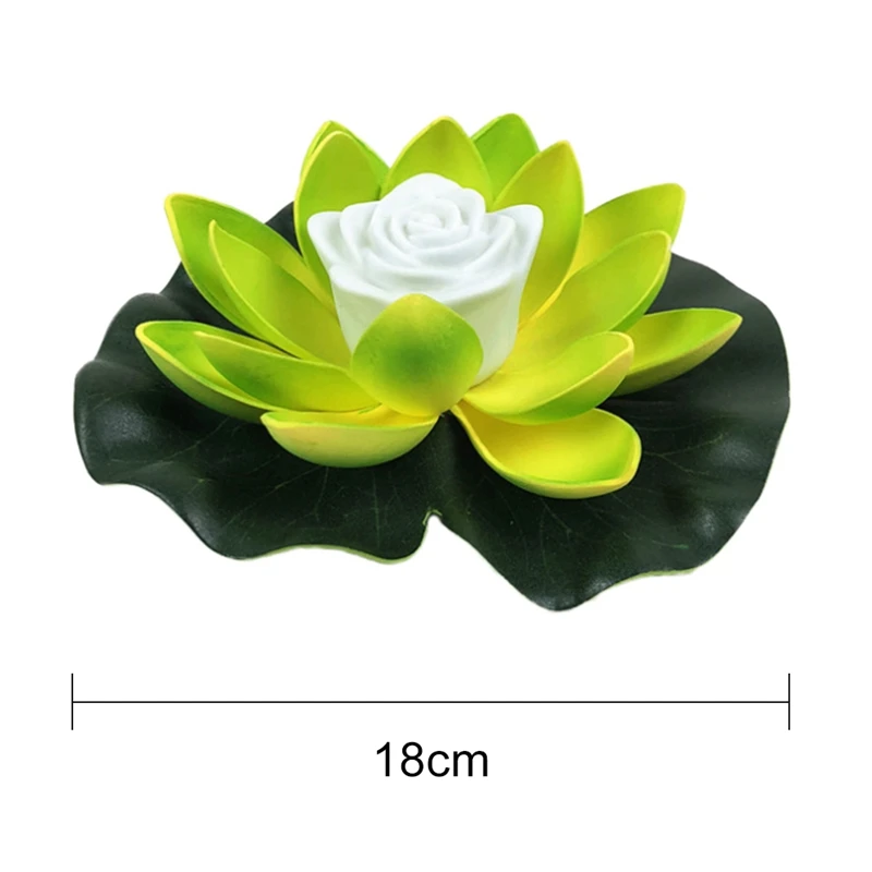 Solar Energy Acrylic Eva Lotus Lamp 18/28 CM Solar Landscape Lights Are Suitable For Pools Courtyards Wishing Good Light