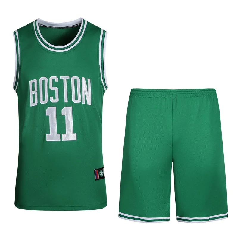 

Wholesale Adult Men Basketball Sets Breathable Sleeveless Basketball Jersey Quick Dry shorts Stitched Customize Name and Number