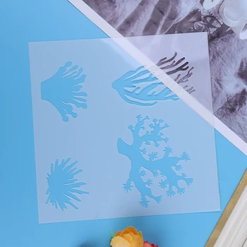 

Plastic Relief Flower Shaped Reusable Stencil Airbrush Painting Art DIY Scrap Booking Album Crafts Scrapbooking Stencil