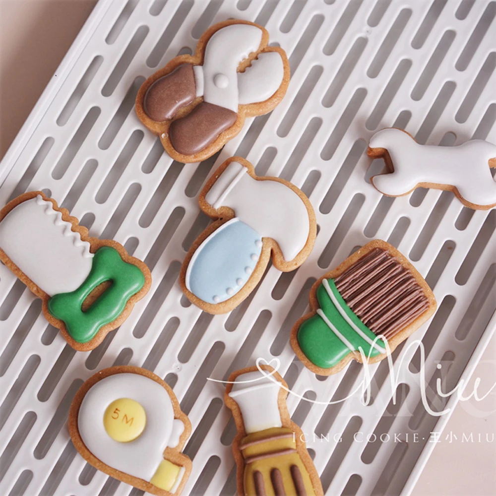 

7Pcs/Set Repair Tool Shape Biscuit Mold Pliers Brush Wrench Cookie Mold Plastic Stamp Press Mold Father's Day Decoration Tool