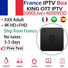 GOTiT S905 1G/8G 2G/16G Франция Арабский испанский король IP ТВ подписка 5000 live 4000 vod Amlogic S905W WiFi 4K Android Smart tv Box