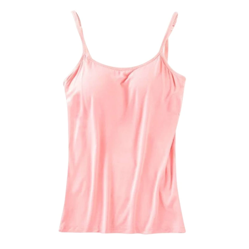 Women Padded Bra Tank Top Women Spaghetti Cami Top Vest Female Camisole