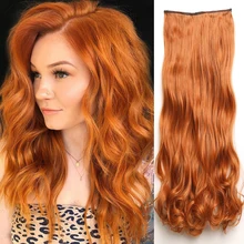 AISI волосы на заколках, накладные волосы, светильник, каштановый блонд, волнистые волосы для женщин, Жаростойкие синтетические волокна, вечерние
