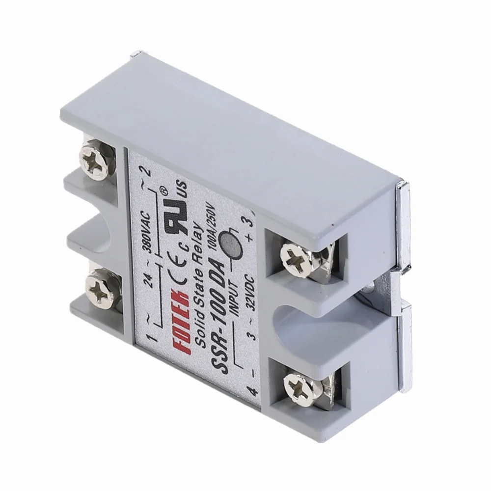 1 шт. SSR-100DA 100A твердотельный релейный модуль 3-32 В DC вход 24-380VAC