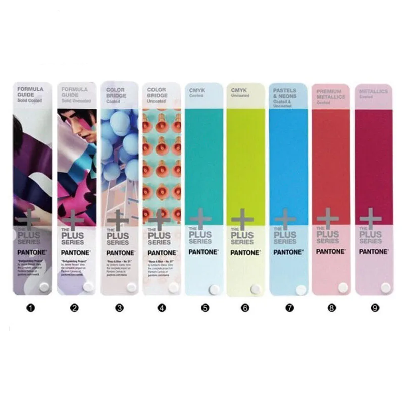 9 книг США Pantone Plus серия цветная диаграмма GPG304N Портативный Руководство студия цветовой эталон набор