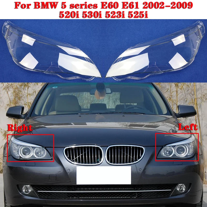 

Для BMW 5 серии E60 E61 530i 520i 523i 525i 2002-2009 Автомобильная передсветильник РА налобный фонарь налобсветильник фонарь стеклянные крышки