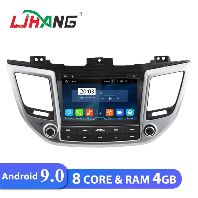 

LJHANG Android 9.0 Car DVD Player for HYUNDAI TUCSON ix35 2016 2017 WIFI Multimedia GPS Stereo 2 Din Car Radio Headunit Auto RDS