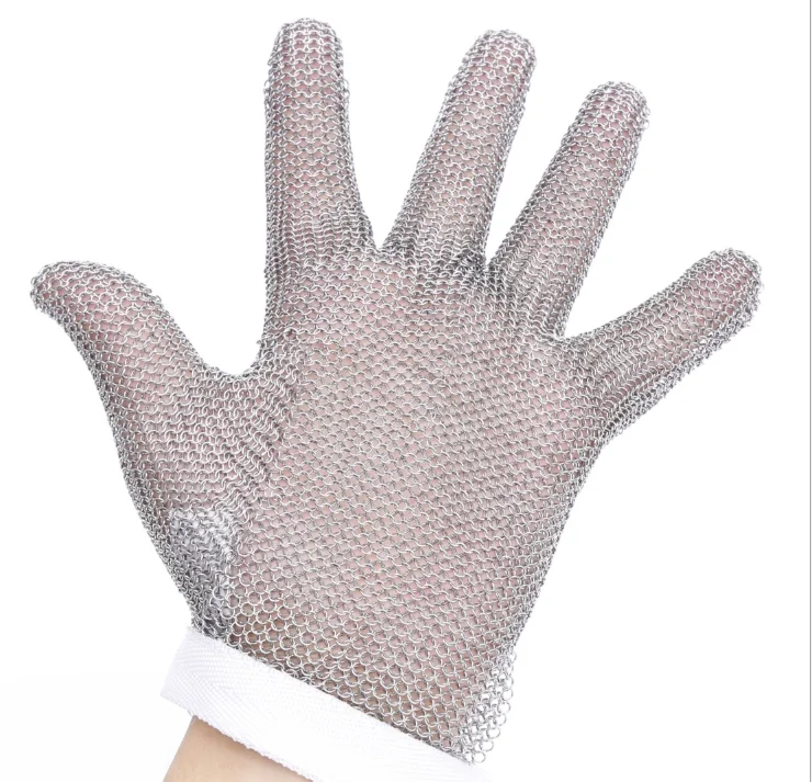 Ambidextrous 5 Finger Chain Mesh Glove- Small/Medium/Large/Extra Large