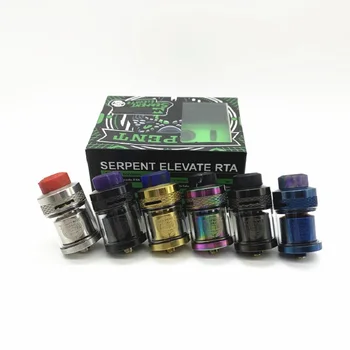 

Serpent SMM RTA Atomizer 3.5ml 4.5ML glass TANK Rebuildable Tank Atomizer Top Filling PEI Drip Tip Airflow Adjustable mech mod